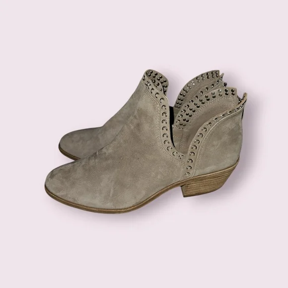 Vince Camuto Prafinta Suede Ankle Booties - Size 8.5 Block Heel - Picture 3 of 12